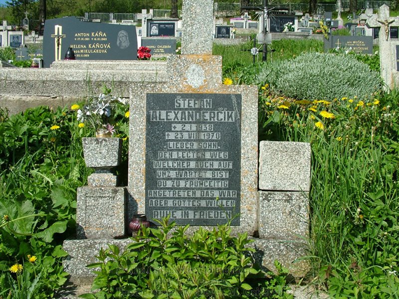 Grave of Stefan Alexandercik