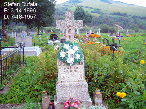 Gravestone of Anna & Stefan Dufala