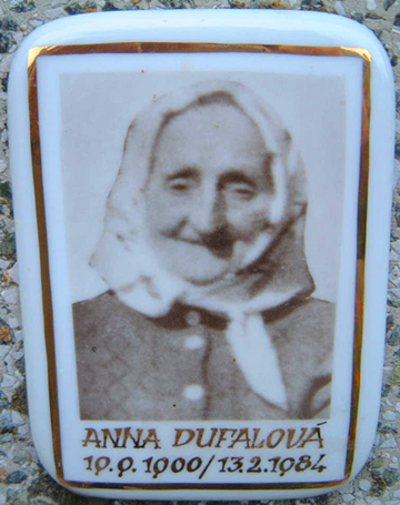 Gravestone of Anna & Stefan Dufala