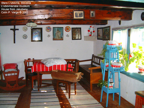 Interior of a traditional Jakubany home