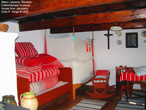 Interior of a traditional Jakubany home