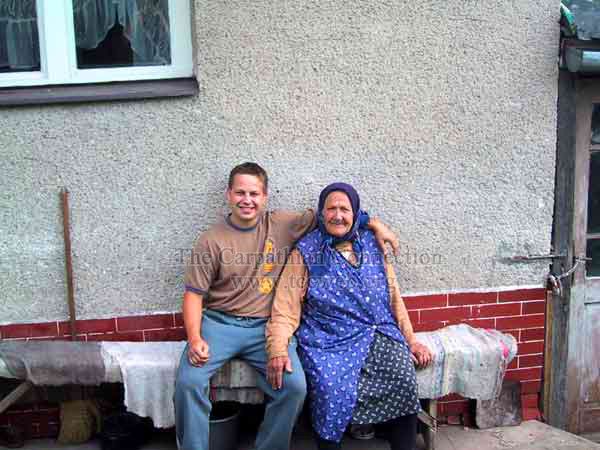Dušan Petrišèák & his Grandmother