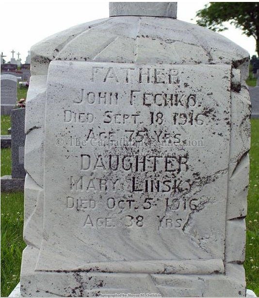 Mary Linksy nee Fetchko 1877 - 1916