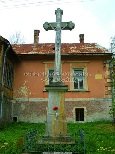 Memorial Cross in Front of Parish House