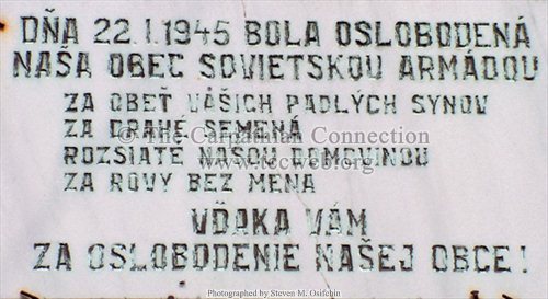 Liberation Commerative Plaque