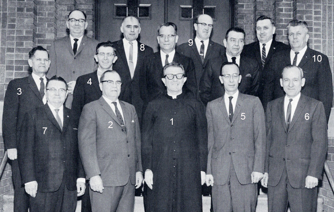 Officers and past officers of Holy Name Society