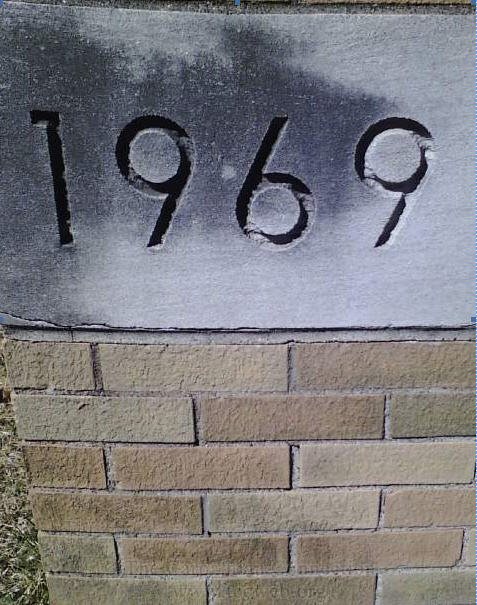 St. Michaels Cemetery Caretaker Office, corner stone