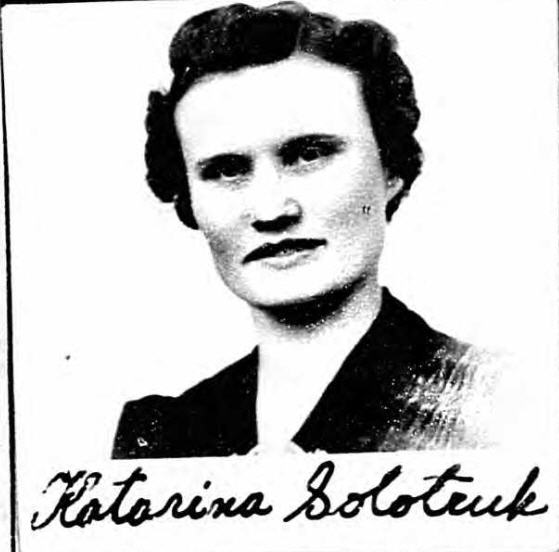 Katarina Solotruk 1914 - ?