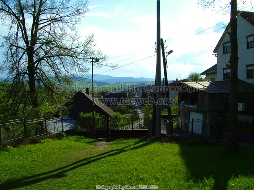 Church Courtyard Looking Toward the Village
