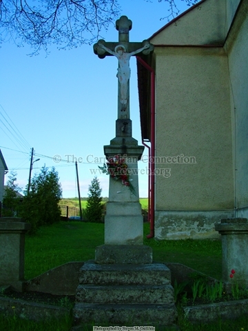 Memorial Cross on the Side of the Church
